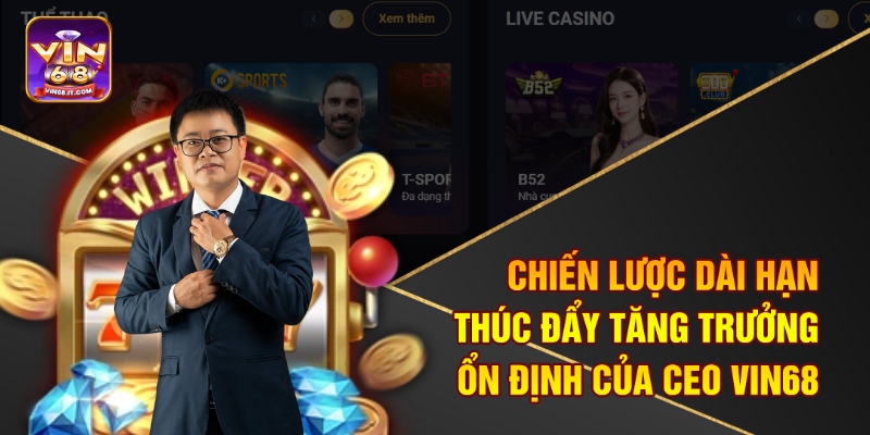 CEO Nguyễn Hoàng Huy - Hành Trình Xây Dựng Đế Chế Vin68 3 Chiến lược dài hạn thúc đẩy tăng trưởng ổn định của CEO Vin68